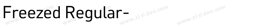 Freezed Regular字体转换